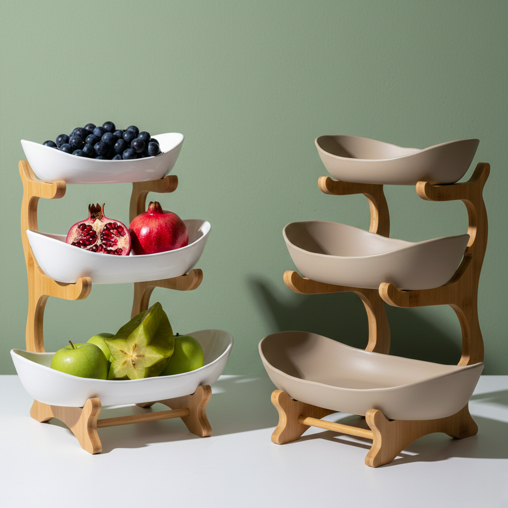 Modern 3-Tier Serving & Fruit Stand